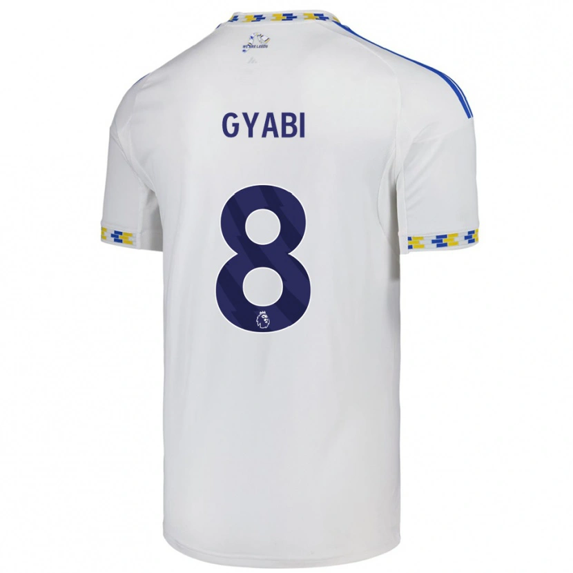 Danxen Donna Maglia Darko Gyabi #8 Bianco Blu Kit Gara Home 2025/26 Maglietta