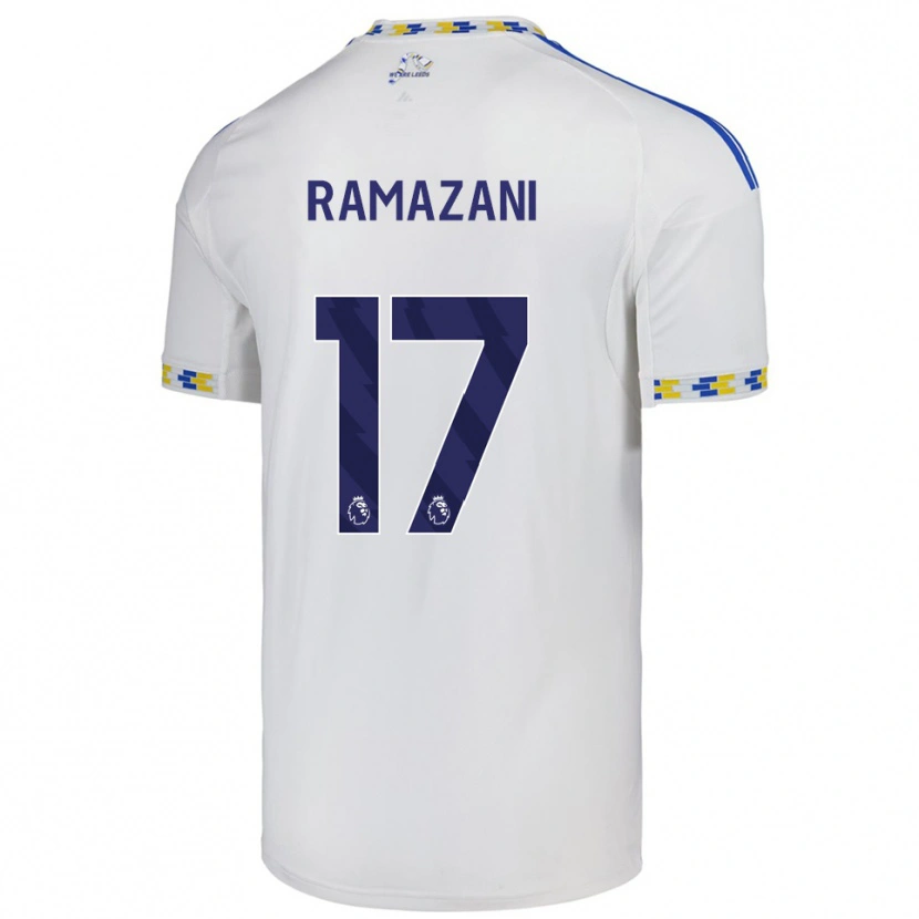 Danxen Donna Maglia Largie Ramazani #17 Bianco Blu Kit Gara Home 2025/26 Maglietta