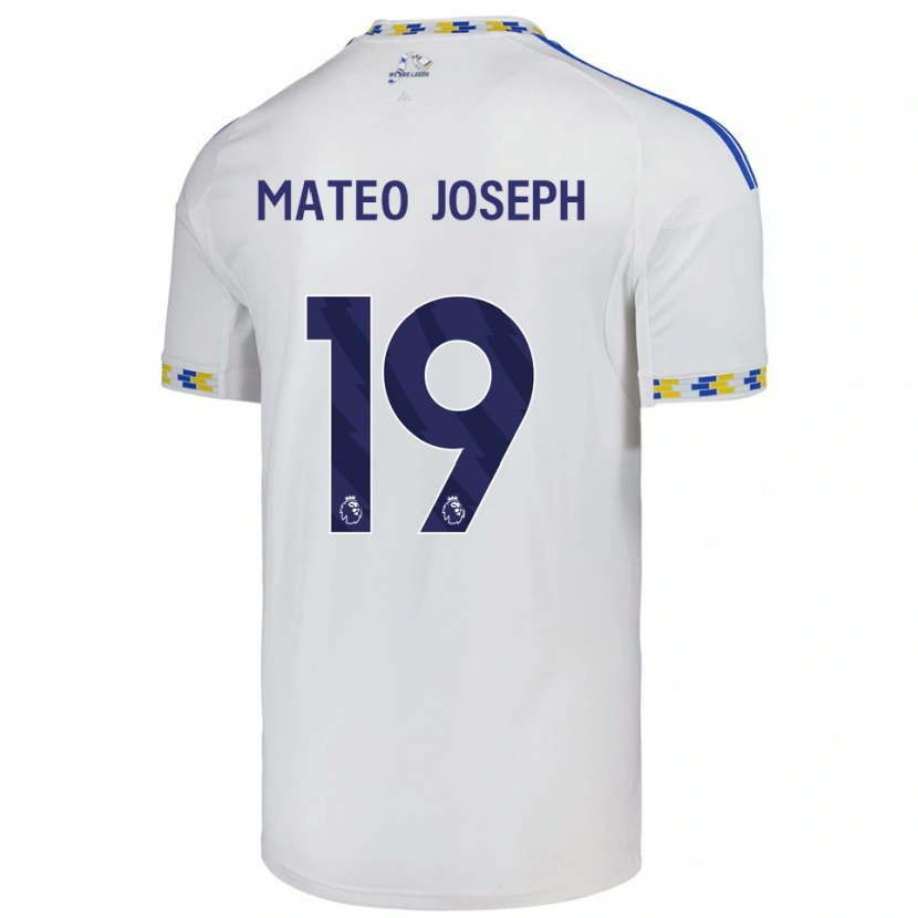 Danxen Donna Maglia Mateo Joseph #19 Bianco Blu Kit Gara Home 2025/26 Maglietta