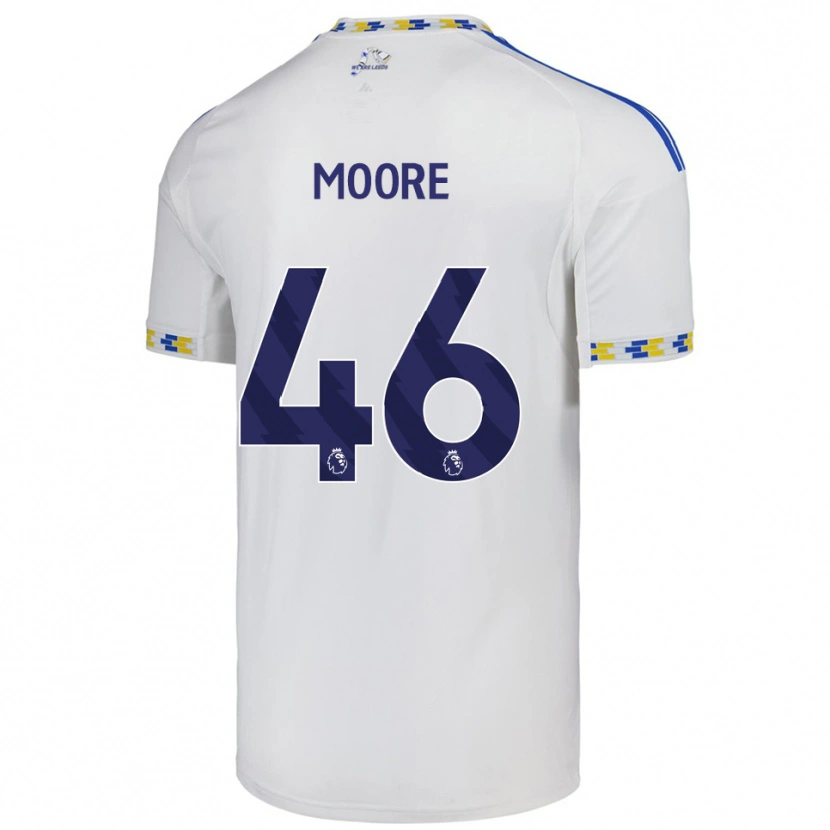 Danxen Donna Maglia Kris Moore #46 Bianco Blu Kit Gara Home 2025/26 Maglietta
