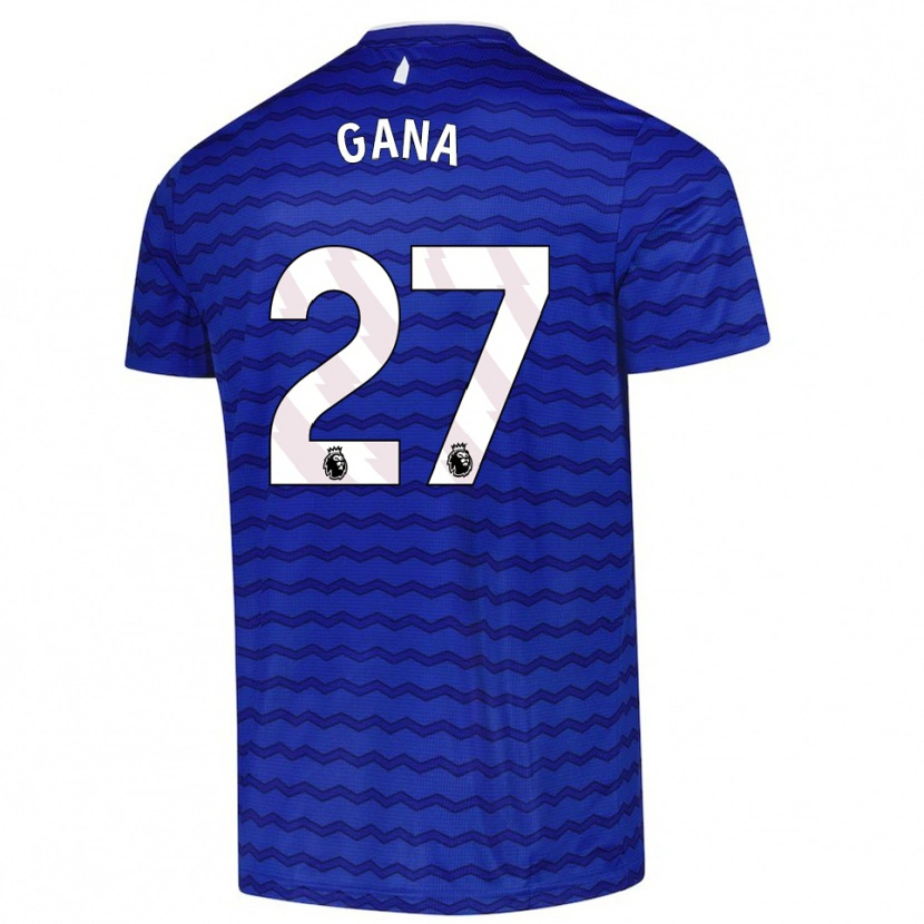 Danxen Donna Maglia Idrissa Gueye #27 Blu Navy Kit Gara Home 2025/26 Maglietta