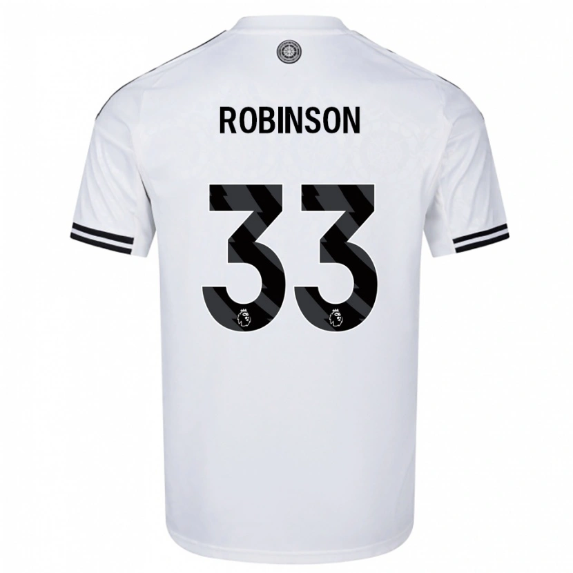 Danxen Donna Maglia Antonee Robinson #33 Bianco Nero Kit Gara Home 2025/26 Maglietta