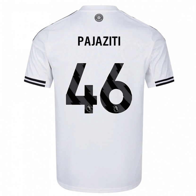 Danxen Donna Maglia Adrion Pajaziti #46 Bianco Nero Kit Gara Home 2025/26 Maglietta