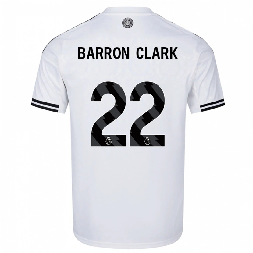 Danxen Donna Maglia Betty Barron-Clark #22 Bianco Nero Kit Gara Home 2025/26 Maglietta