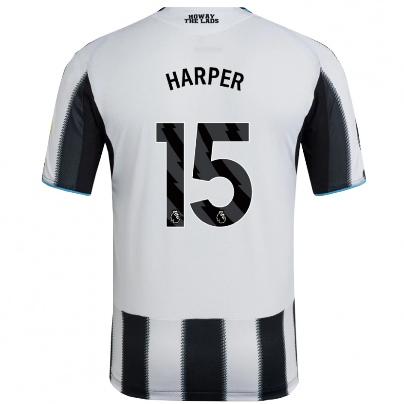 Danxen Donna Maglia Fraser Harper #15 Nero Bianco Kit Gara Home 2025/26 Maglietta