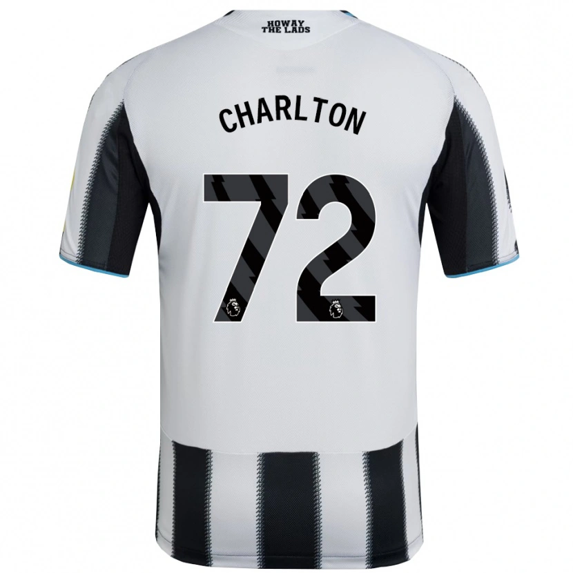 Danxen Donna Maglia Dylan Charlton #72 Nero Bianco Kit Gara Home 2025/26 Maglietta