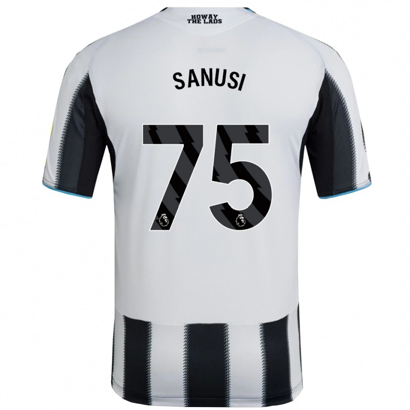 Danxen Donna Maglia Trevan Sanusi #75 Nero Bianco Kit Gara Home 2025/26 Maglietta
