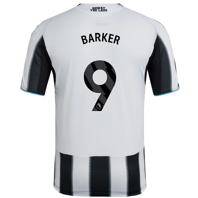 Danxen Donna Maglia Katie Barker #9 Nero Bianco Kit Gara Home 2025/26 Maglietta