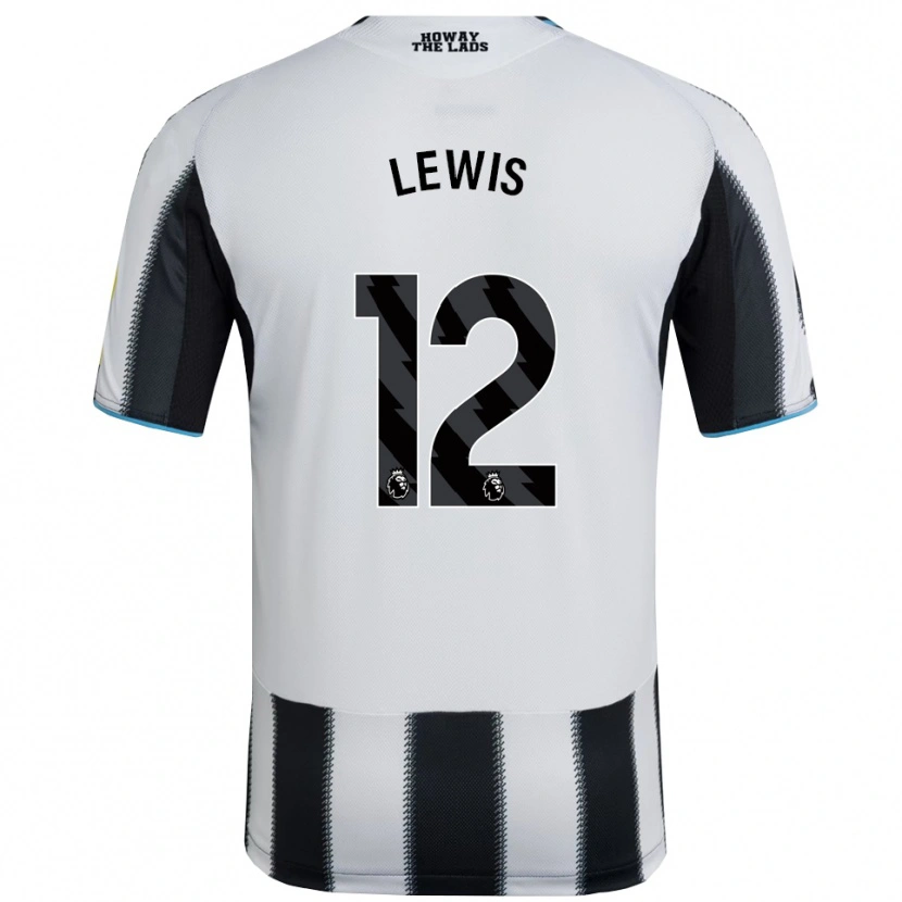 Danxen Donna Maglia Jamal Lewis #12 Nero Bianco Kit Gara Home 2025/26 Maglietta