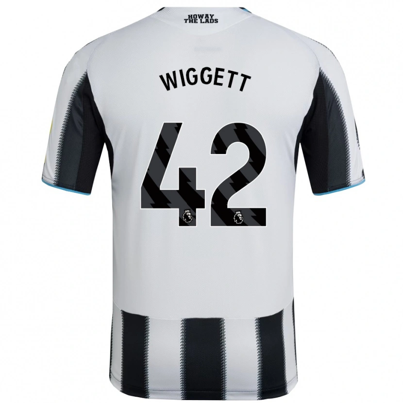 Danxen Donna Maglia Charlie Wiggett #42 Nero Bianco Kit Gara Home 2025/26 Maglietta