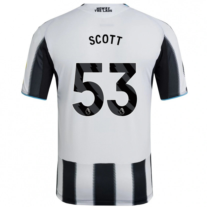 Danxen Donna Maglia Joshua Scott #53 Nero Bianco Kit Gara Home 2025/26 Maglietta