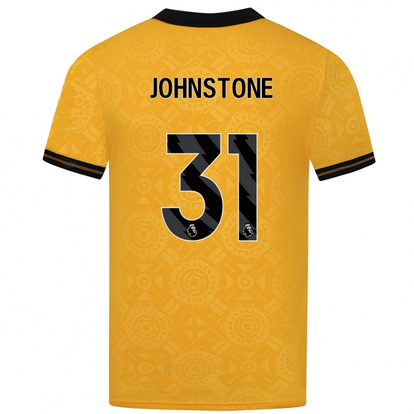 Danxen Donna Maglia Sam Johnstone #31 Giallo Nero Kit Gara Home 2025/26 Maglietta