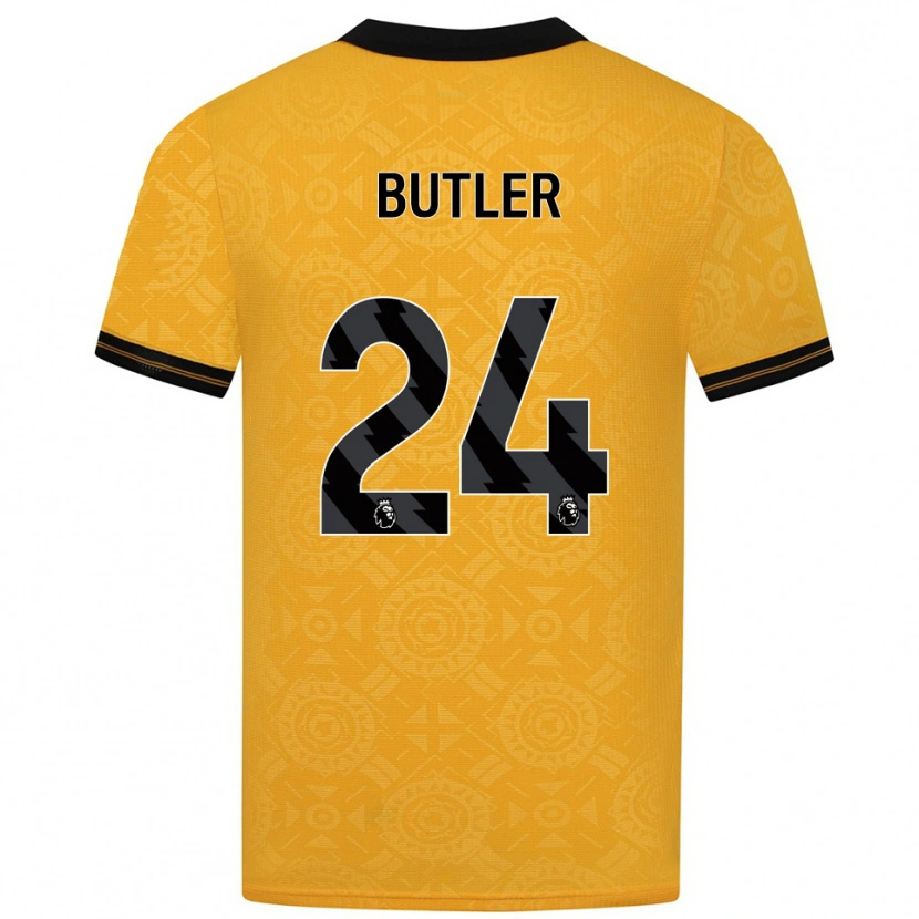 Danxen Donna Maglia Elli Butler #24 Giallo Nero Kit Gara Home 2025/26 Maglietta