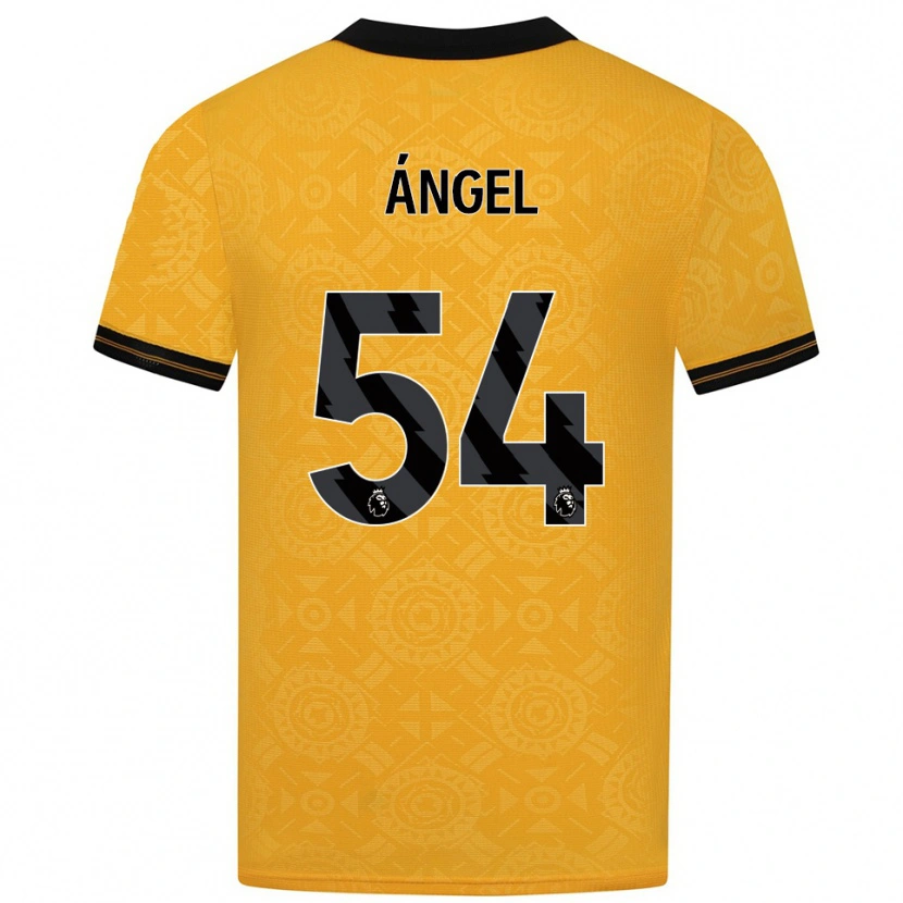 Danxen Donna Maglia Dani Ángel #54 Giallo Nero Kit Gara Home 2025/26 Maglietta