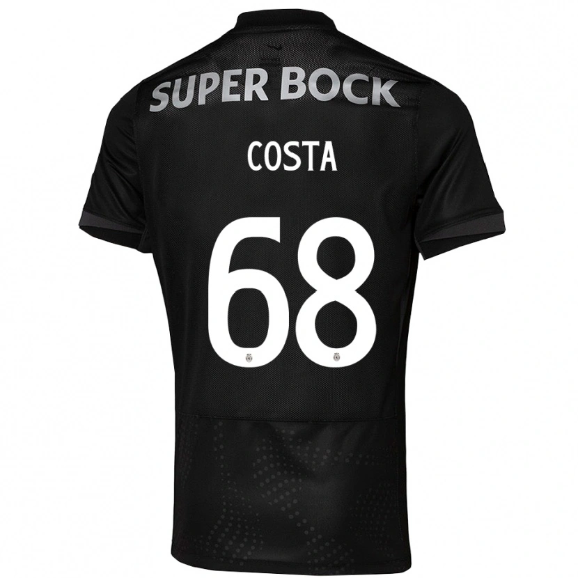 Danxen Donna Maglia Daniel Costa #68 Nero Bianco Kit Gara Away 2025/26 Maglietta