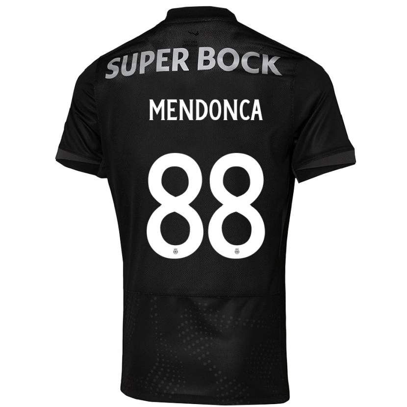 Danxen Donna Maglia Manuel Mendonça #88 Nero Bianco Kit Gara Away 2025/26 Maglietta