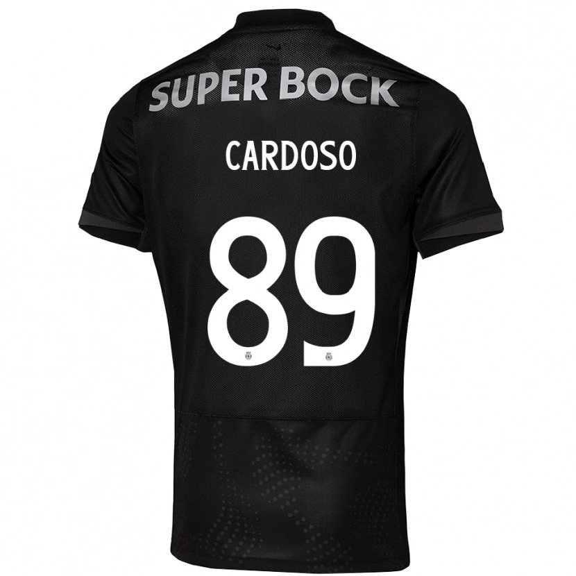 Danxen Donna Maglia Nilton Cardoso #89 Nero Bianco Kit Gara Away 2025/26 Maglietta