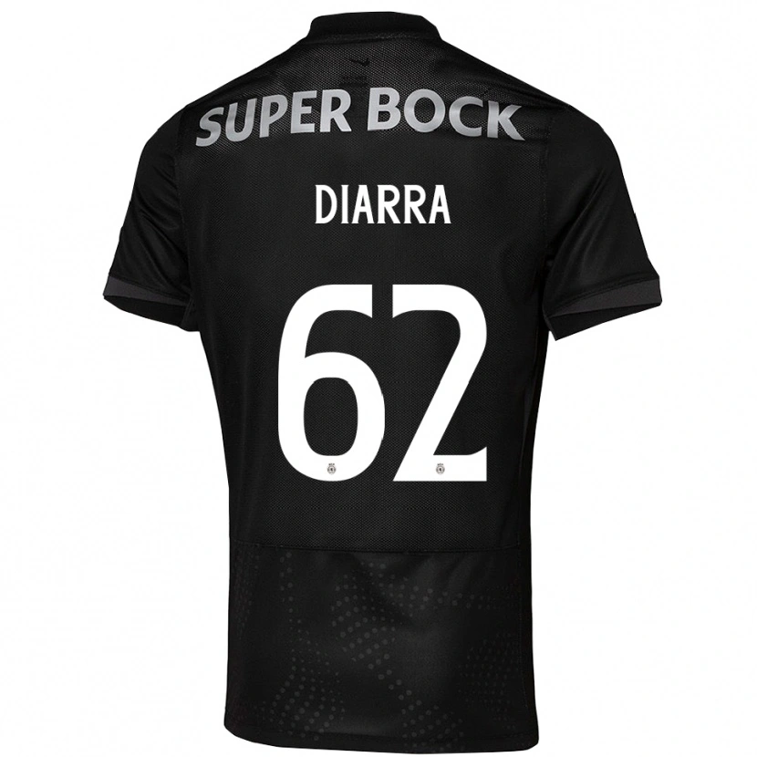Danxen Donna Maglia Ibrahim Diarra #62 Nero Bianco Kit Gara Away 2025/26 Maglietta