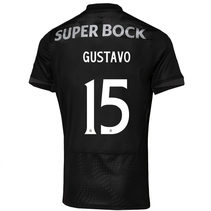 Danxen Donna Maglia Luís Gustavo #15 Nero Bianco Kit Gara Away 2025/26 Maglietta
