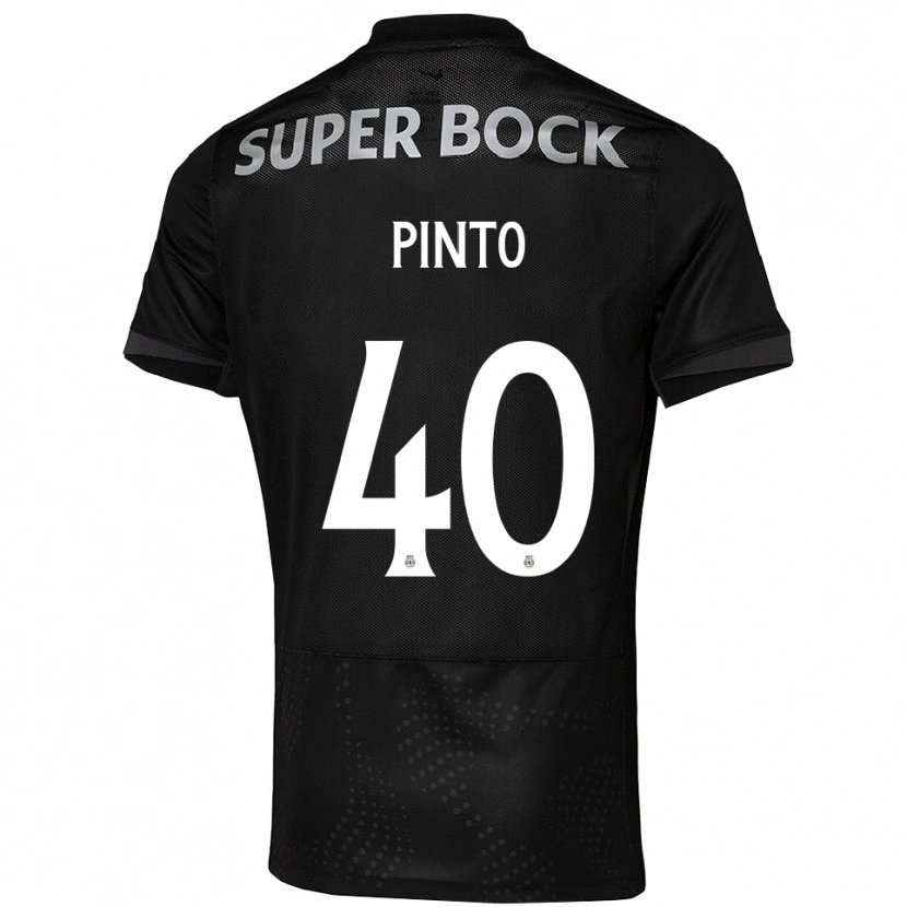Danxen Donna Maglia Rita Pinto De Almeida #40 Nero Bianco Kit Gara Away 2025/26 Maglietta