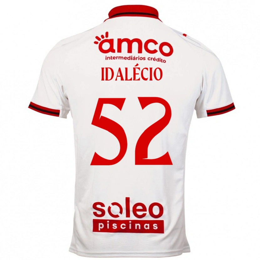 Danxen Donna Maglia Idalécio #52 Bianco Rosso Kit Gara Away 2025/26 Maglietta