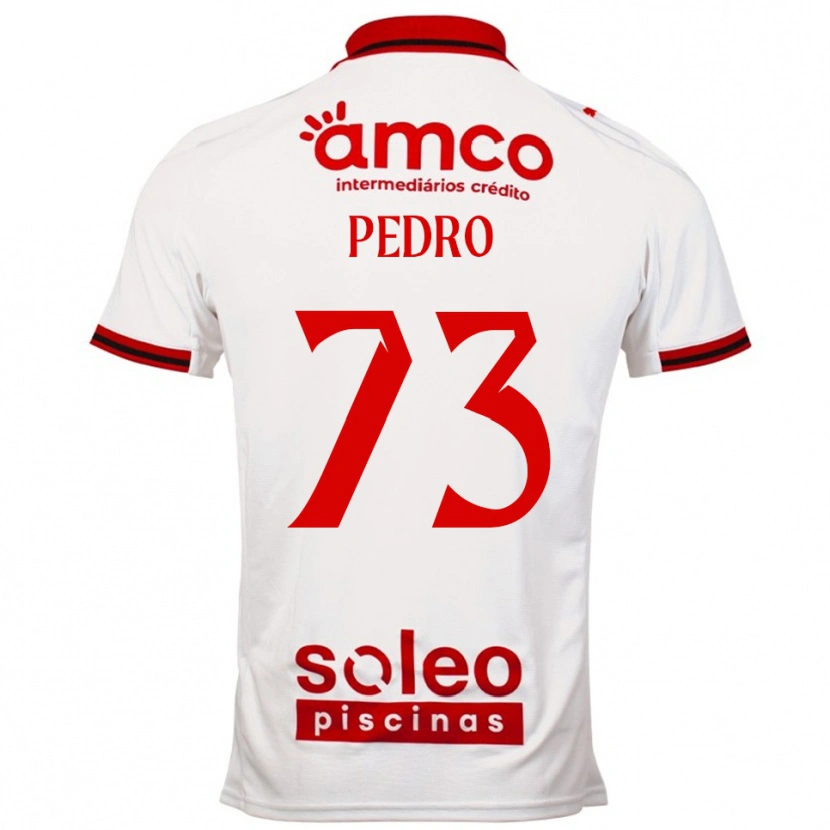 Danxen Donna Maglia Zé Pedro #73 Bianco Rosso Kit Gara Away 2025/26 Maglietta