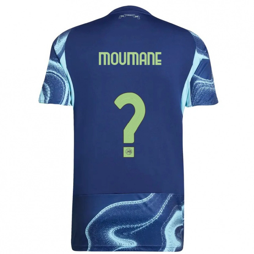 Danxen Donna Maglia Anass Moumane #0 Navy Azzurro Kit Gara Away 2025/26 Maglietta
