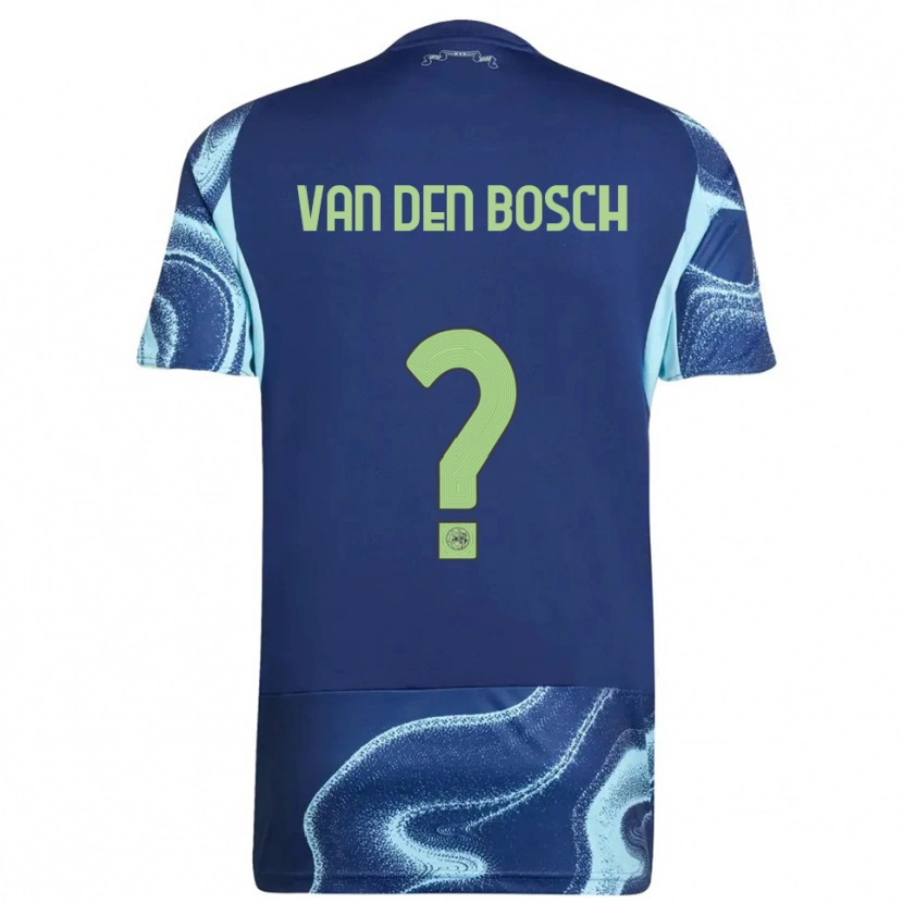 Danxen Donna Maglia Frederico Van Den Bosch #0 Navy Azzurro Kit Gara Away 2025/26 Maglietta