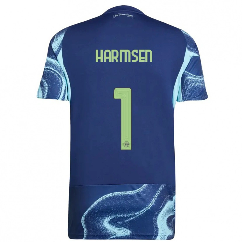 Danxen Donna Maglia Tymo Harmsen #1 Navy Azzurro Kit Gara Away 2025/26 Maglietta