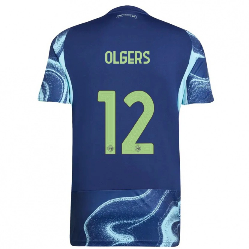 Danxen Donna Maglia Guus Olgers #12 Navy Azzurro Kit Gara Away 2025/26 Maglietta