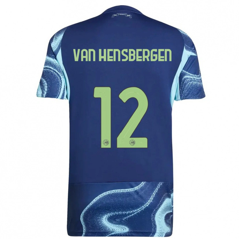 Danxen Donna Maglia Jade Van Hensbergen #12 Navy Azzurro Kit Gara Away 2025/26 Maglietta