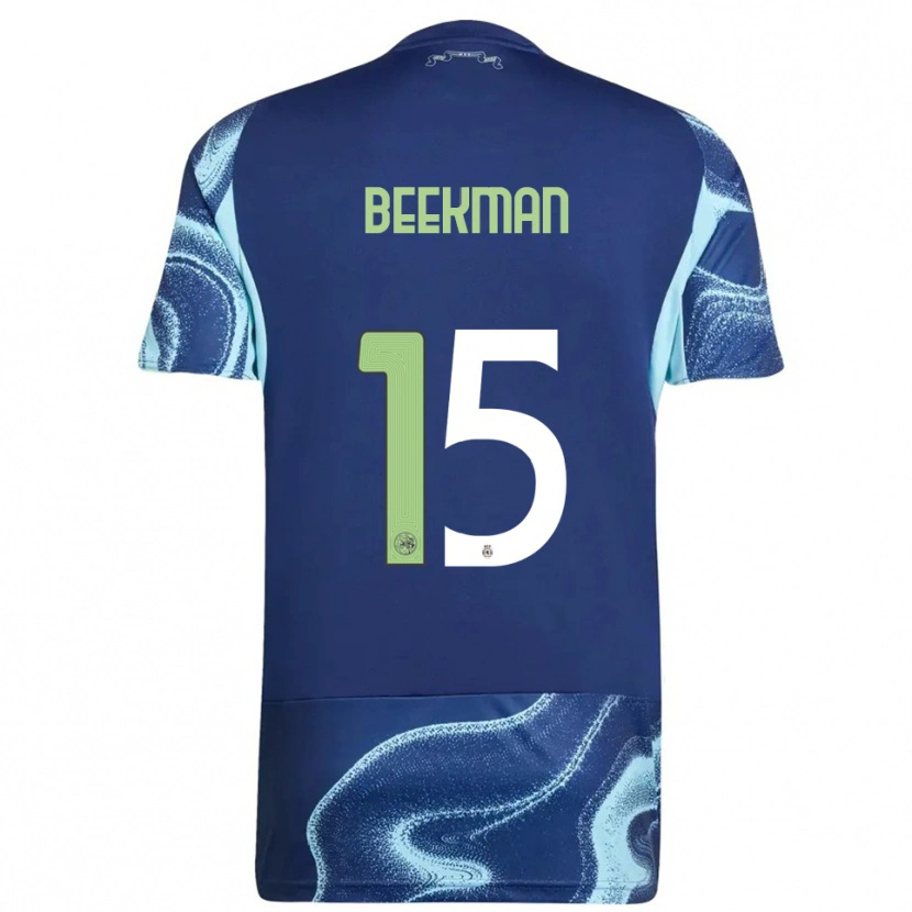 Danxen Donna Maglia Luuk Beekman #15 Navy Azzurro Kit Gara Away 2025/26 Maglietta