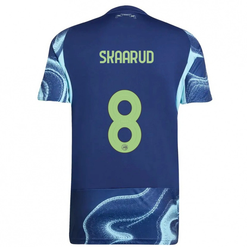 Danxen Donna Maglia Daniel Skaarud #8 Navy Azzurro Kit Gara Away 2025/26 Maglietta