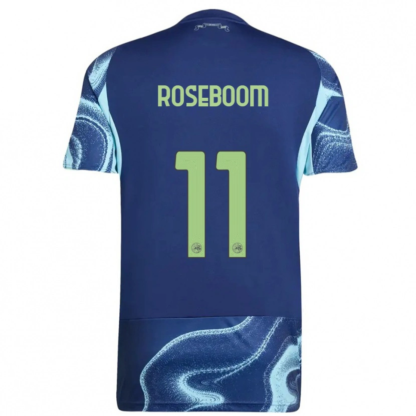 Danxen Donna Maglia Youri Roseboom #11 Navy Azzurro Kit Gara Away 2025/26 Maglietta