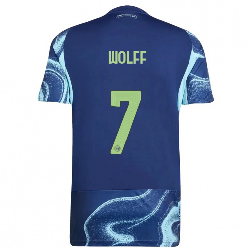 Danxen Donna Maglia Kayden Wolff #7 Navy Azzurro Kit Gara Away 2025/26 Maglietta