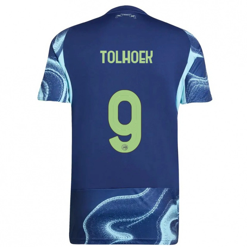Danxen Donna Maglia Danique Tolhoek #9 Navy Azzurro Kit Gara Away 2025/26 Maglietta