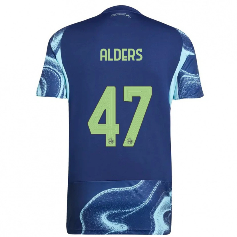 Danxen Donna Maglia Gerald Alders #47 Navy Azzurro Kit Gara Away 2025/26 Maglietta