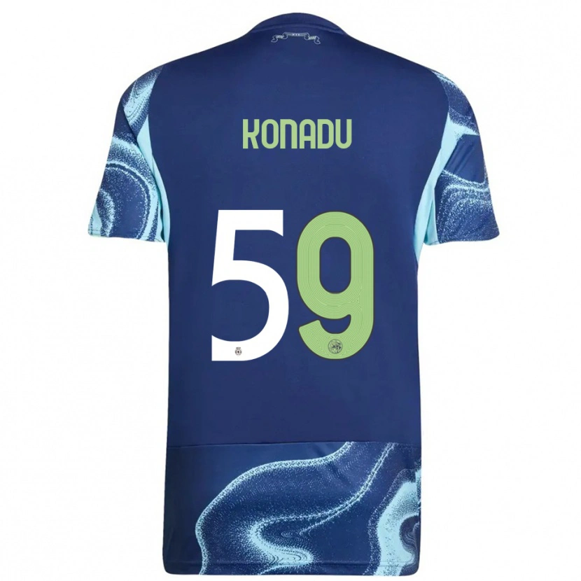 Danxen Donna Maglia Don-Angelo Konadu #59 Navy Azzurro Kit Gara Away 2025/26 Maglietta