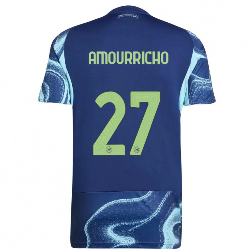 Danxen Donna Maglia Amourricho Van Axel Dongen #27 Navy Azzurro Kit Gara Away 2025/26 Maglietta
