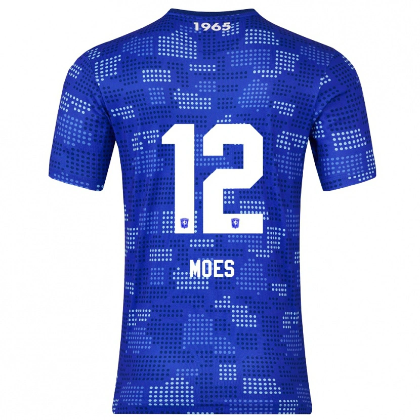 Danxen Donna Maglia Lucas Moes #12 Blu Azzurro Kit Gara Away 2025/26 Maglietta