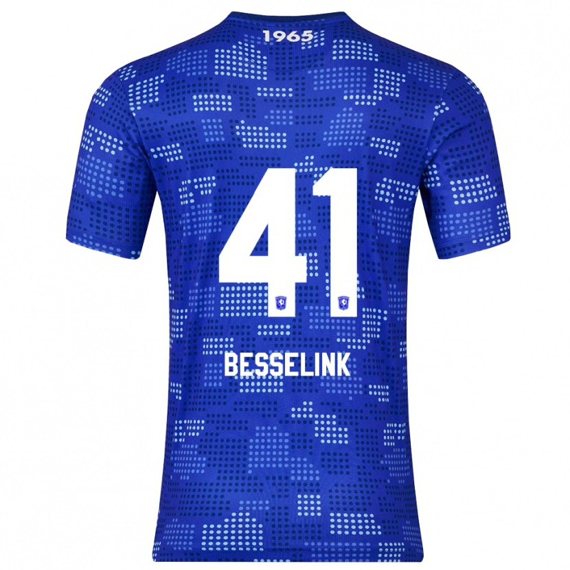 Danxen Donna Maglia Gijs Besselink #41 Blu Azzurro Kit Gara Away 2025/26 Maglietta