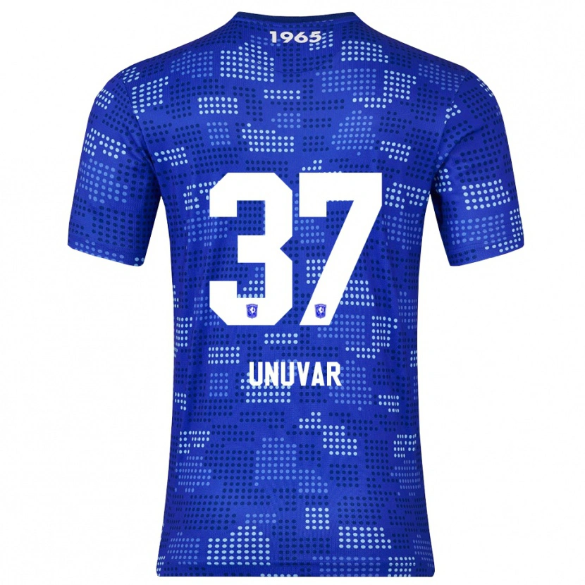 Danxen Donna Maglia Naci Ünüvar #37 Blu Azzurro Kit Gara Away 2025/26 Maglietta
