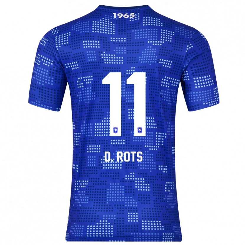 Danxen Donna Maglia Daan Rots #11 Blu Azzurro Kit Gara Away 2025/26 Maglietta