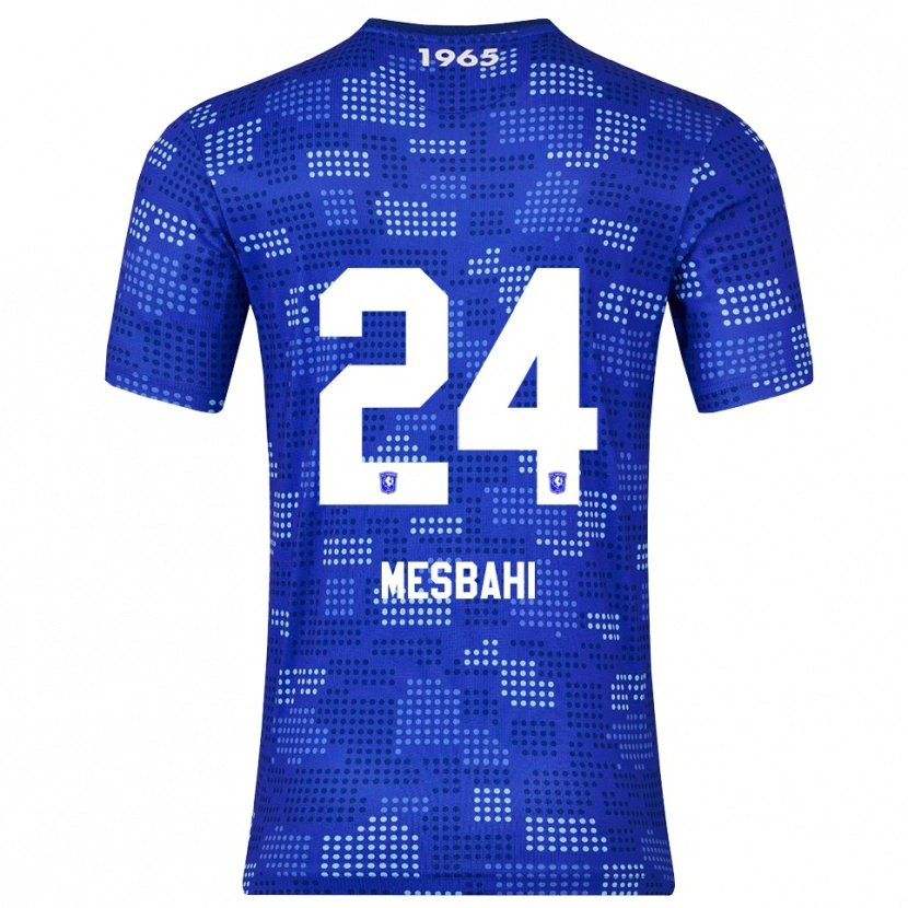 Danxen Donna Maglia Juliën Mesbahi #24 Blu Azzurro Kit Gara Away 2025/26 Maglietta