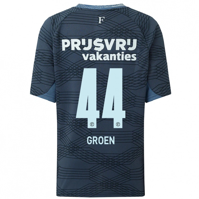Danxen Donna Maglia Nesto Groen #44 Nero Grigio Kit Gara Away 2025/26 Maglietta