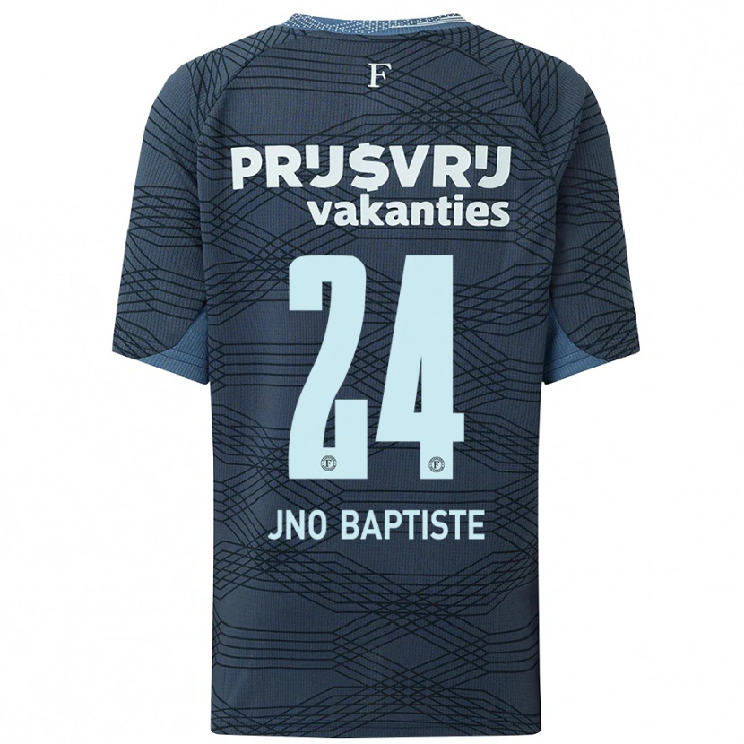 Danxen Donna Maglia Bridget Jno Baptiste #24 Nero Grigio Kit Gara Away 2025/26 Maglietta