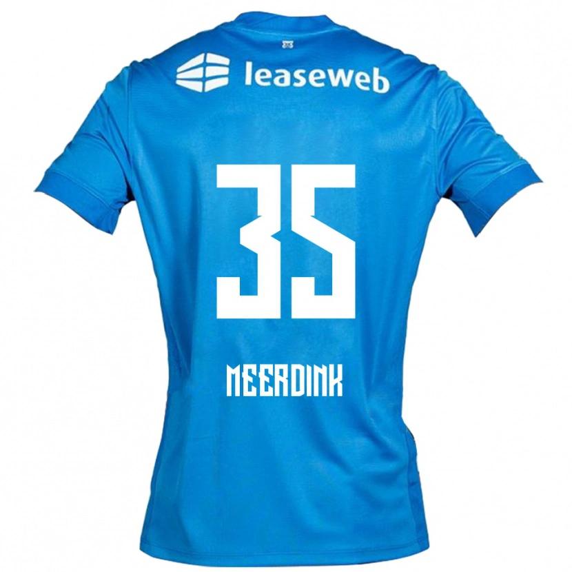 Danxen Donna Maglia Mexx Meerdink #35 Blu Bianco Kit Gara Away 2025/26 Maglietta