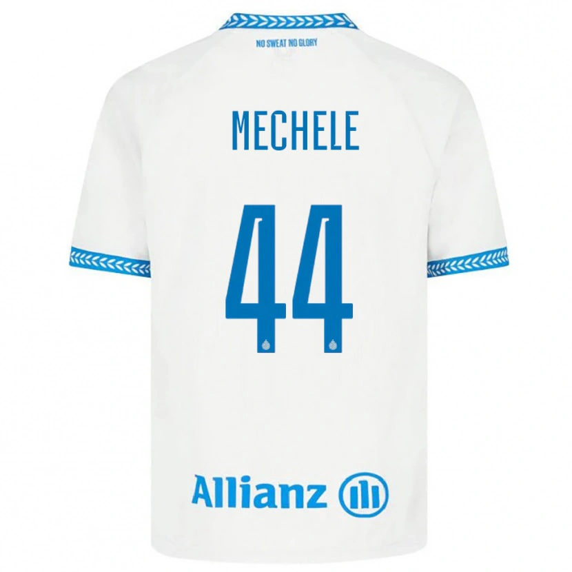 Danxen Donna Maglia Brandon Mechele #44 Blu Bianco Kit Gara Away 2025/26 Maglietta
