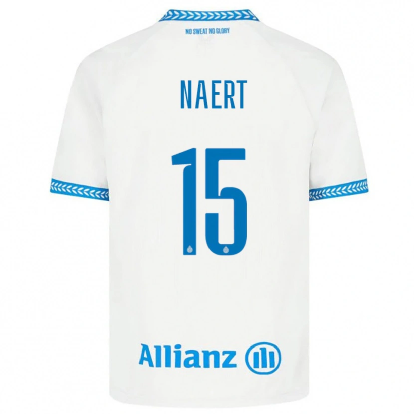 Danxen Donna Maglia Stan Naert #15 Blu Bianco Kit Gara Away 2025/26 Maglietta