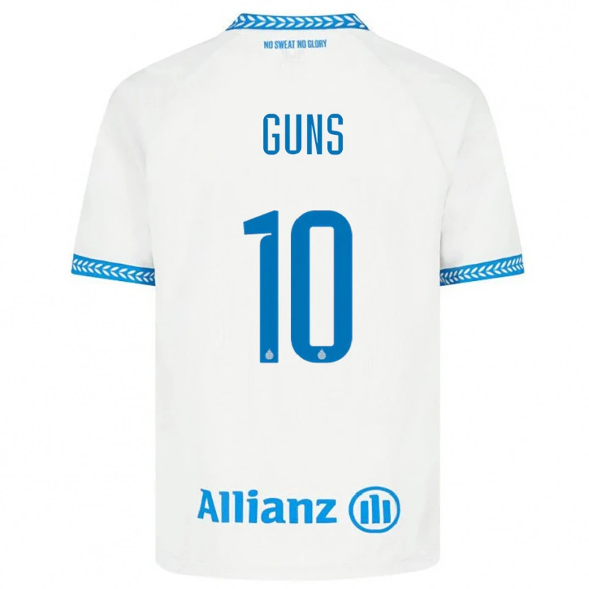 Danxen Donna Maglia Celien Guns #10 Blu Bianco Kit Gara Away 2025/26 Maglietta